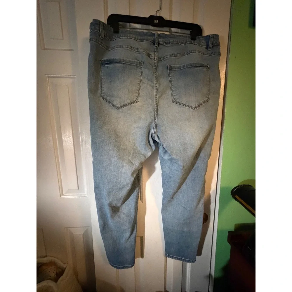 Kensie Jeans‎ Effortless Ankle Women 22W Light Blue Mid Rise Stretch
